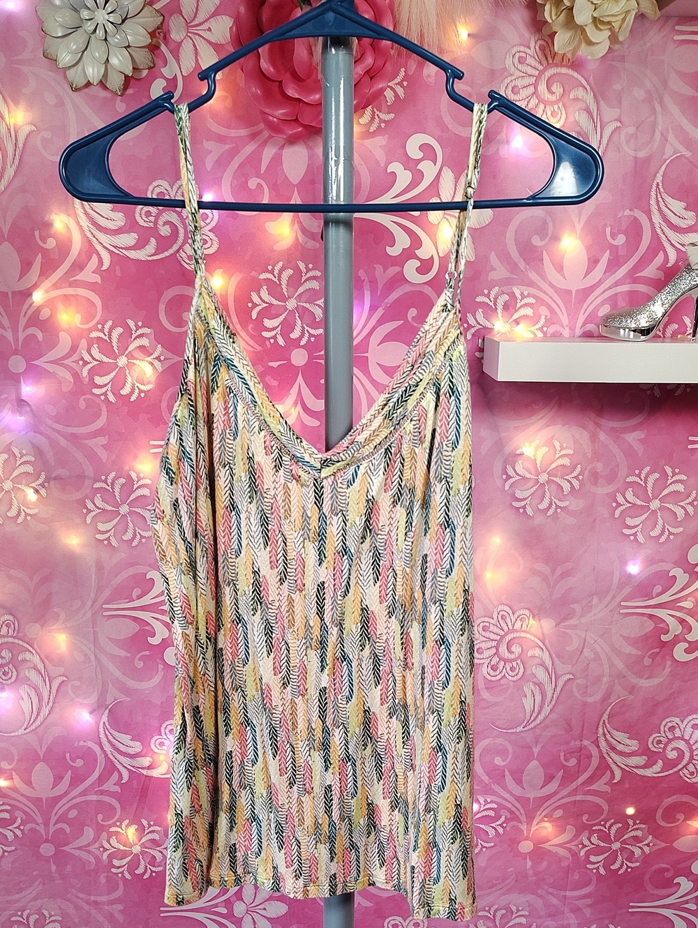 Lightweight Multicolor Strappy Women's Tank Top